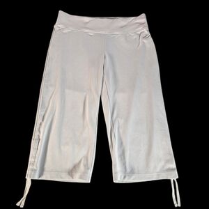 Nike Women's Wide-Leg Drawstring Hem Pants - White